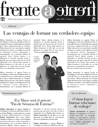 Agencia automotriz - Bolet�n