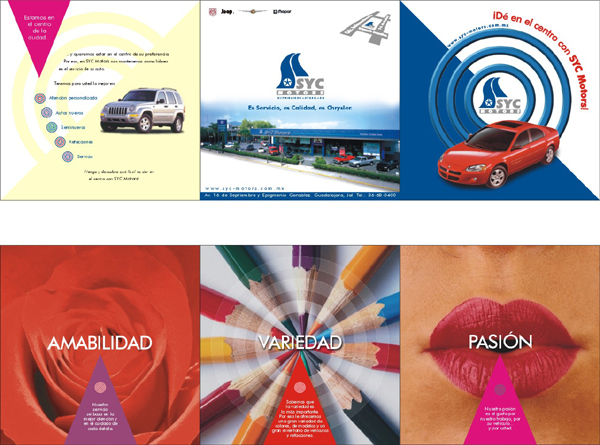Agencia automotriz - Folleto