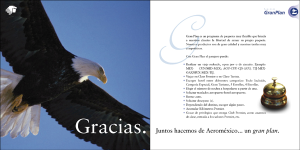 L�nea a�rea - Folleto